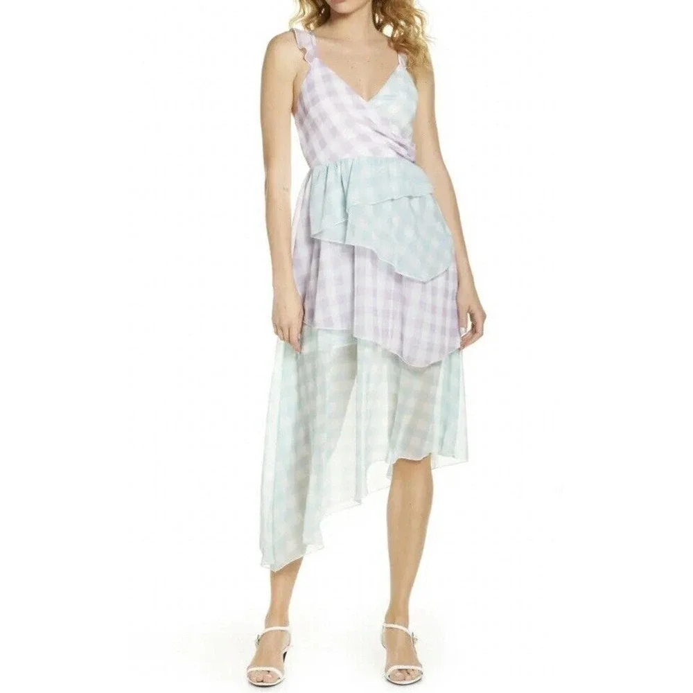 Bellevue The Label Alessia Gingham Layered‎ Dress